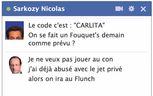 Quand Hollande parle avec Sarkozy sur Facebook (VIDEO)