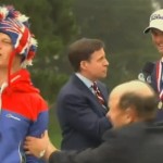 Us Open : Interview perturbée par un &laquo;&nbsp;homme-oiseau&nbsp;&raquo; (VIDEO)