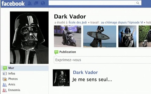 Dark Vador sur Facebook (VIDEO)