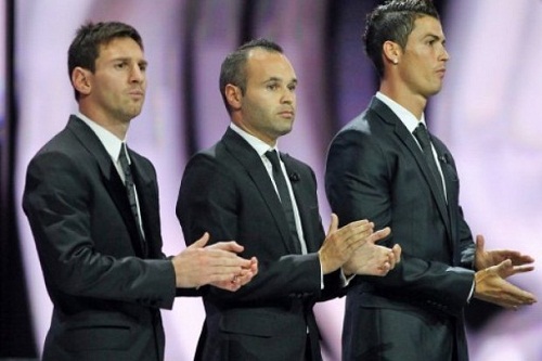 FIFA Ballon d’Or 2012 : Ronaldo, Iniesta et Messi en course pour le Ballon d’Or
