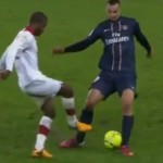 PSG-Lille : Ibrahimovic se fait zlataner par Chedjou (VIDEO)