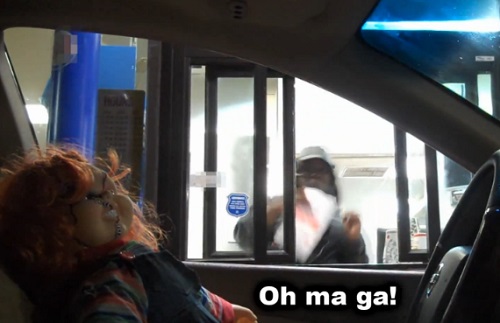 Chucky au McDrive (VIDEO