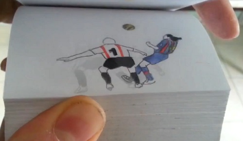 Animation Flipbook des meilleurs gestes techniques de Ronaldinho (VIDEO)