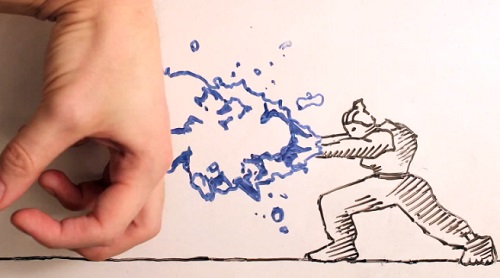 Maker VS Marker : un dessinateur se bat contre son dessin