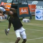 L&rsquo;incroyable coup de Gaël Monfils face à Tommy Haas