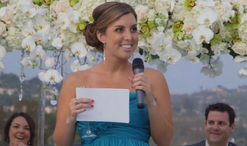 Le surprenant discours d’une demoiselle d’honneur