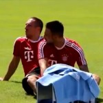 Ribéry s&rsquo;amuse comme un fou à l&rsquo;entraînement