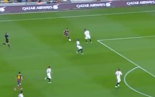 L’énorme dribble de Neymar contre Séville