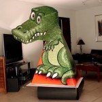 Illusion d&rsquo;optique : le T-Rex qui ne vous quitte pas des yeux (VIDEO)