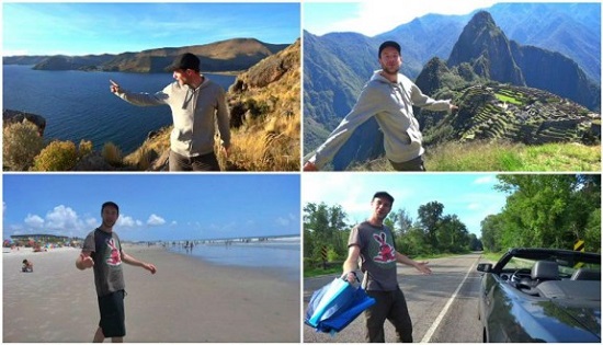 Le tour du monde d&rsquo;un jeune français en 3 minutes (VIDEO)