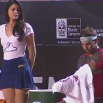 Rafael Nadal sous le charme d&rsquo;une ramasseuse de balles (VIDEO)