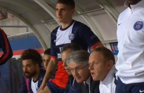 PSG-Chelsea : Reaction du banc Parisien et de Mourinho après le but de Pastore (VIDEO)