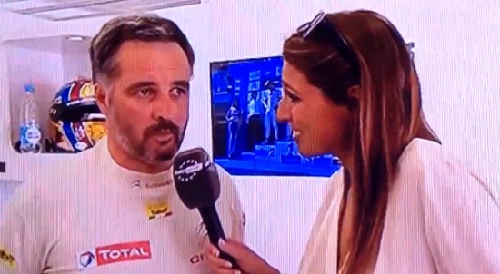 Laury Thilleman clashée en direct par un pilote de WTCC (VIDEO)