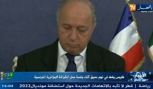 Algérie : Laurent Fabius s&rsquo;endort en réunion officielle (VIDEO)