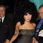 Lady Gaga et sa robe trans­pa­rente en Belgique (photos)