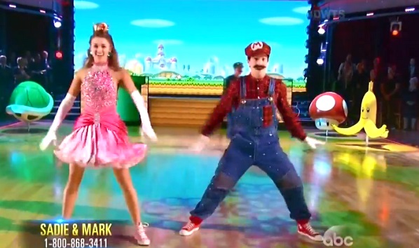 Mario et Peach dans Danse Avec les Stars (vidéo)